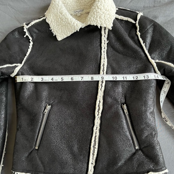 Girls sherpa motorcycle jacket by Splendid size 12 - Picture 7 of 12